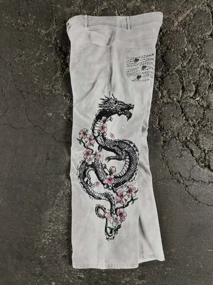 "Dragon" Jeans (White)