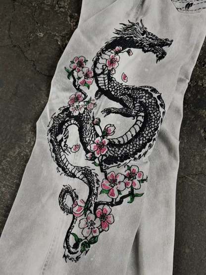 "Dragon" Jeans (White)