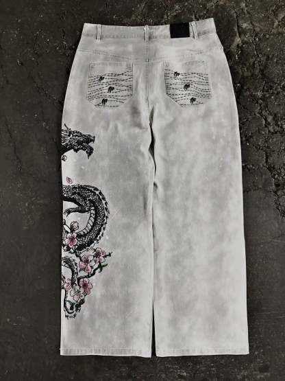 "Dragon" Jeans (White)