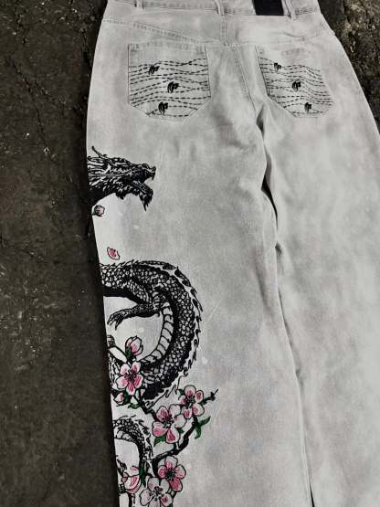 "Dragon" Jeans (White)