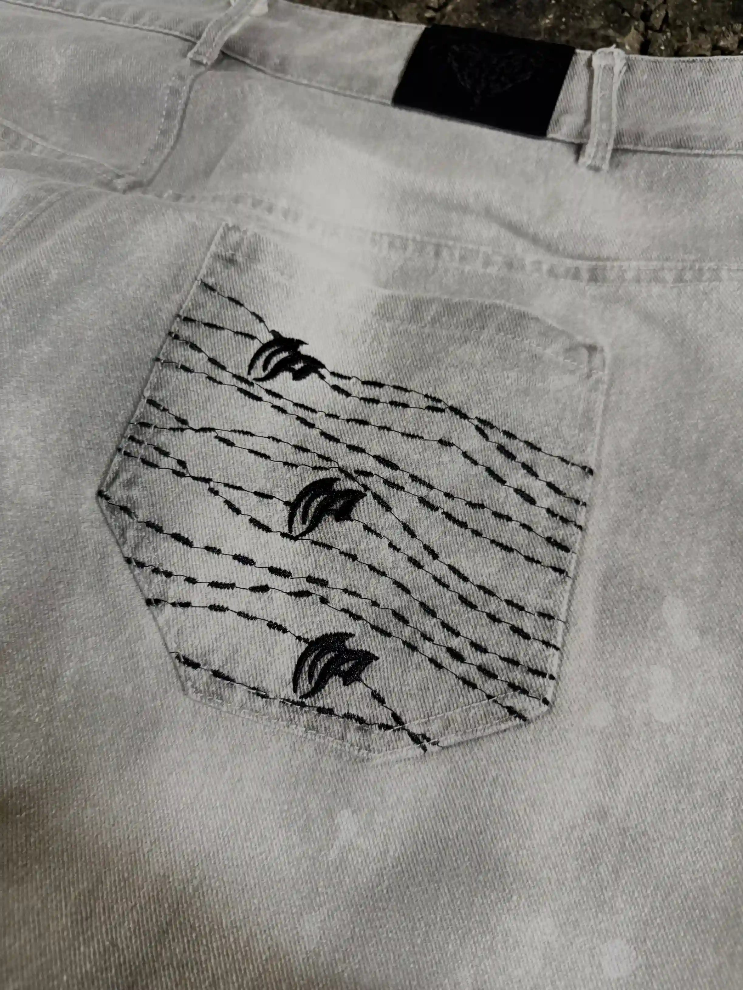 "Dragon" Jeans (White)