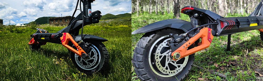 KuKirin G3 Pro 2024 Version 1200W*2 Motor Off-Road Electric Scooter 10 Inch Tire 52V 23.2Ah Removable Battery 80km range 65km/h Max Speed Dual Hydraulic Shock Absorber system IP54 Waterproof Dual Hydraulic Brake