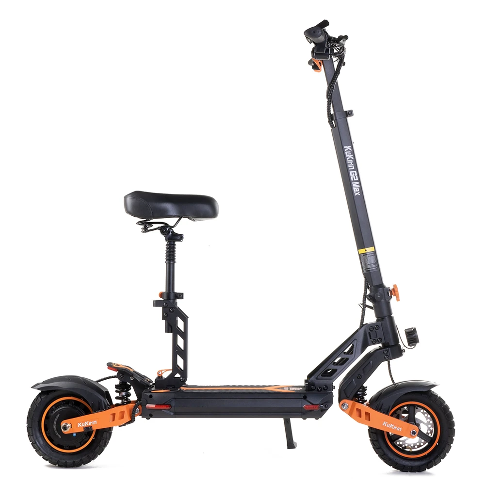 KuKirin G2 Max Electric Scooter 10 Inch Off-road Tires 1000W Motor 55Km/h Max Speed 48V 20Ah Battery 80km Range 120KG Max Load Detachable Seat Adjustable Height