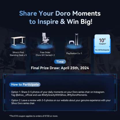 S100 Ergonomic Office Chair with Double Dynamic Lumbar Support