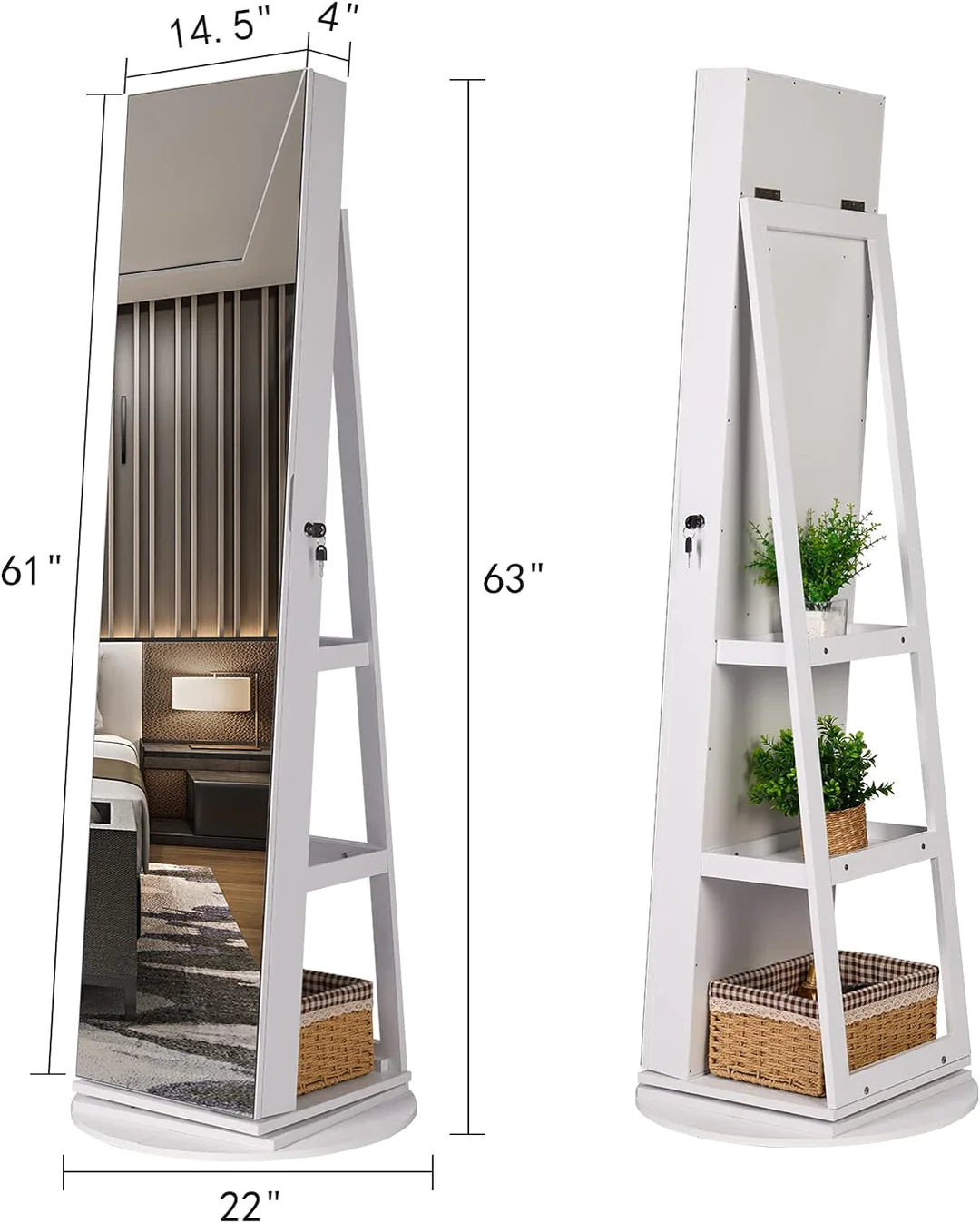 Revolving Jewelry Cabinet