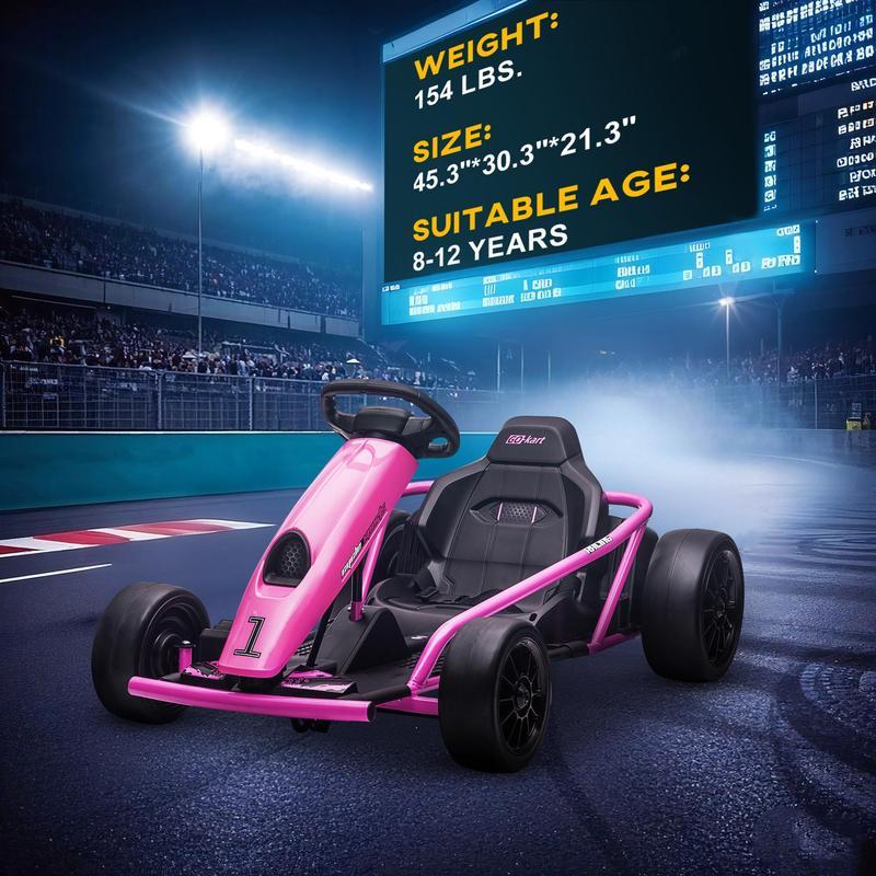 ⏰ LAST DAY 50% OFF 💥24V Drifting Go Kart (7.5/8.1mph, Music)