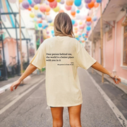Dear Person Behind Me' Unisex T-shirt-BLACK