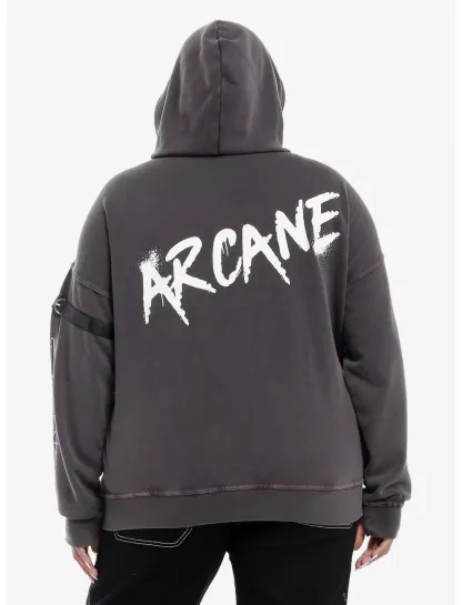 Arcane Vi & Caitlyn Glow-In-The-Dark Girls Hoodie Plus Size