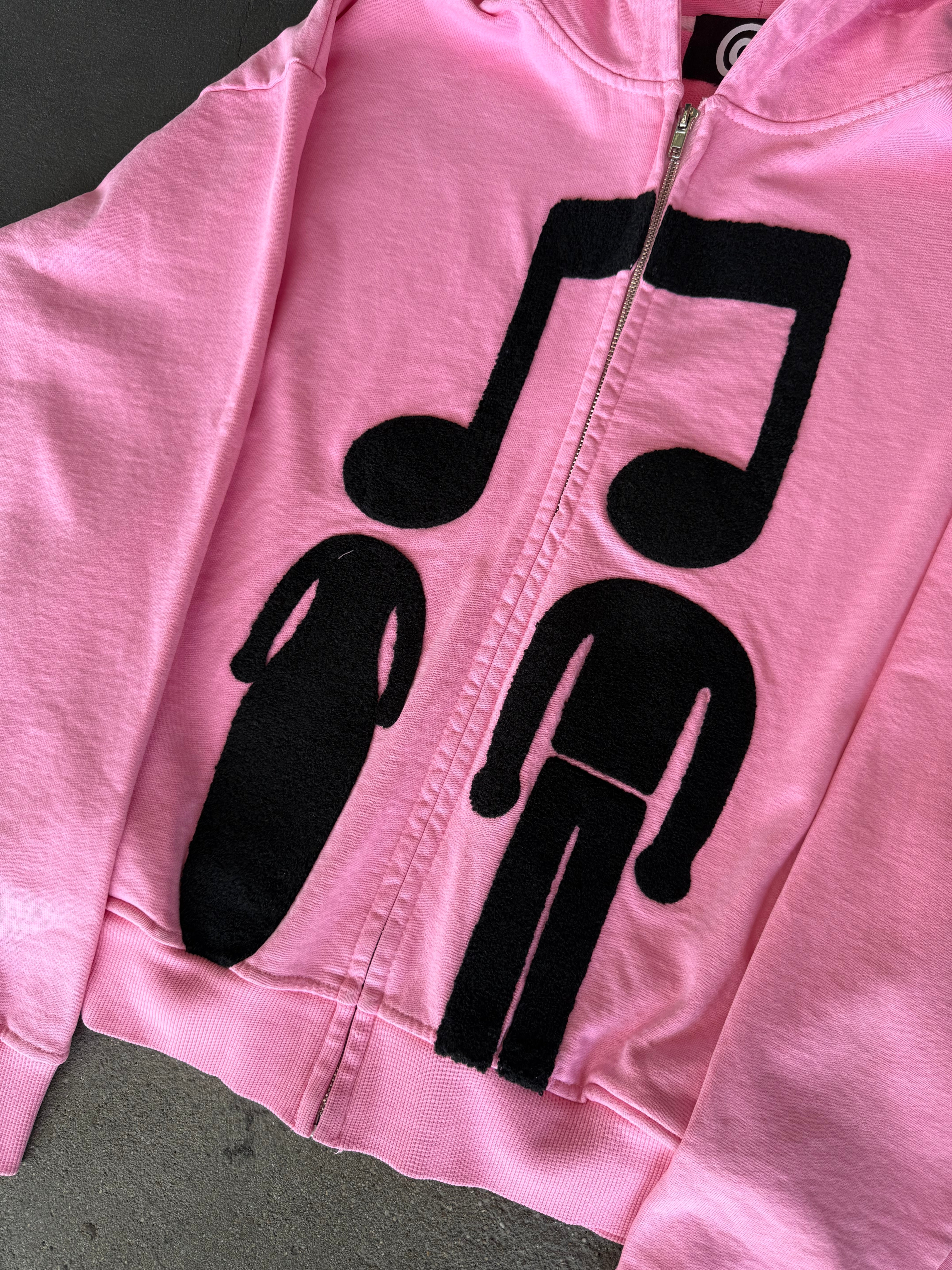 “Music Connects Us” Zip-Up (Pink)