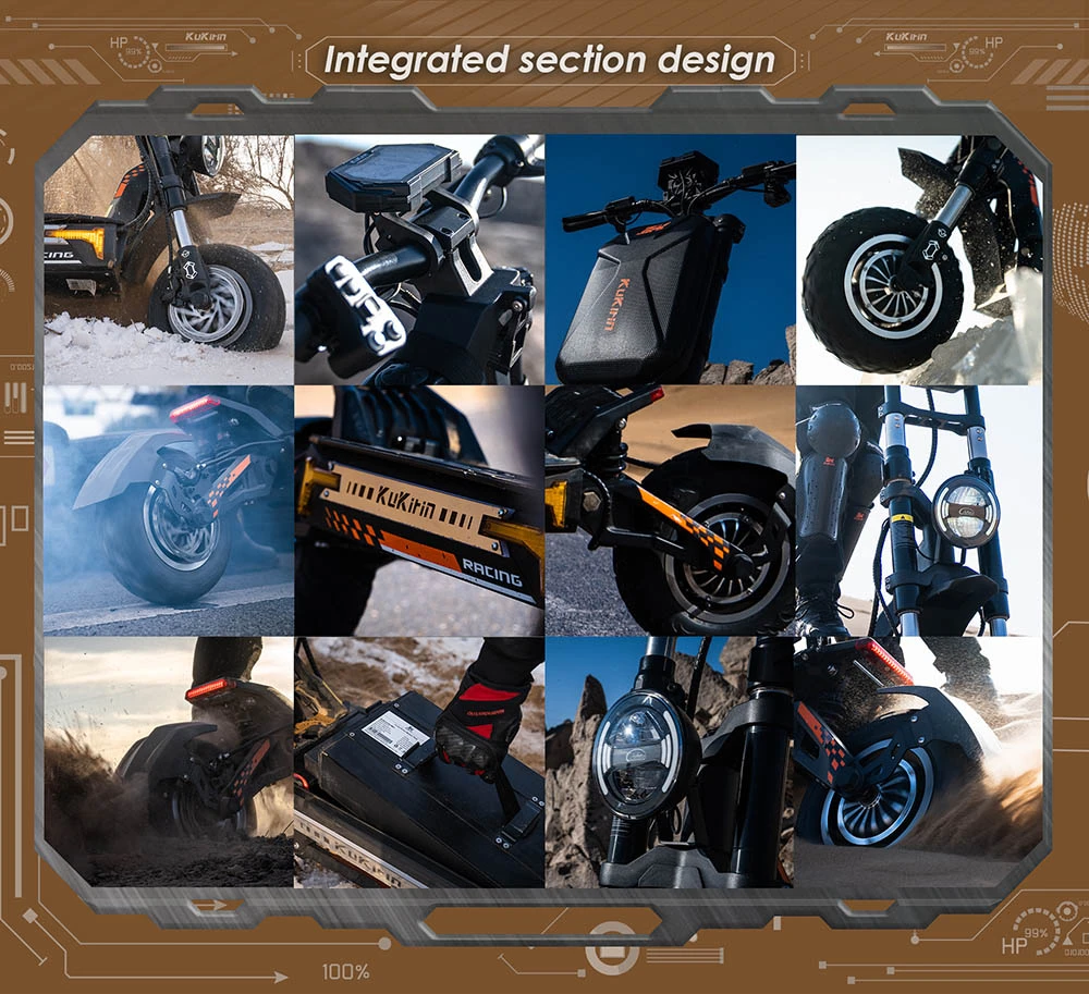 KuKirin G4 Max Off-Road Electric Scooter, 2*1600W Brushless Hub Motor, 12-inch Off-road Pneumatic Tires, 60V 35.2Ah Battery, 95km Max Range, 86km/h Max Speed, Front & Rear Piston Oil Brake, IP54 Waterproof