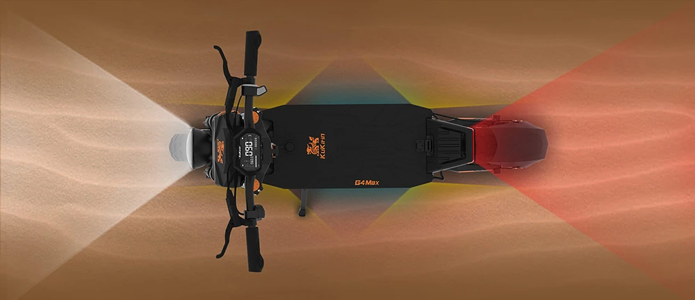 KuKirin G4 Max Off-Road Electric Scooter, 2*1600W Brushless Hub Motor, 12-inch Off-road Pneumatic Tires, 60V 35.2Ah Battery, 95km Max Range, 86km/h Max Speed, Front & Rear Piston Oil Brake, IP54 Waterproof