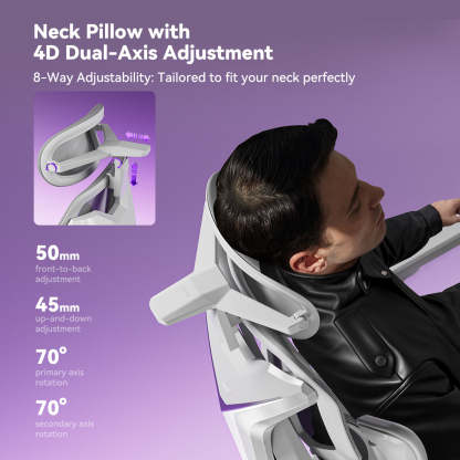 AutoFull G7 Ergonomic Gaming Chair-white