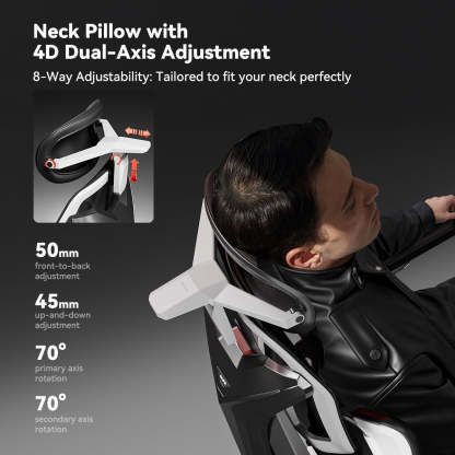 AutoFull G7 Ergonomic Gaming Chair-white
