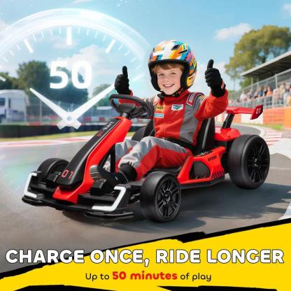 ⏰ LAST DAY 50% OFF 💥24V Drifting Go Kart (7.5/8.1mph, Music)