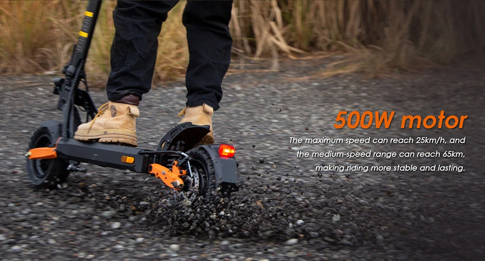 KuKirin G2 Pro (VMP) Electric Scooter, 500W Motor, 48V 15.6Ah Battery, 9 inch Vacuum Tire, 25km/h Max Speed, 65km Range, Front & Rear Disc Brakes, Spring Shock Adsorption