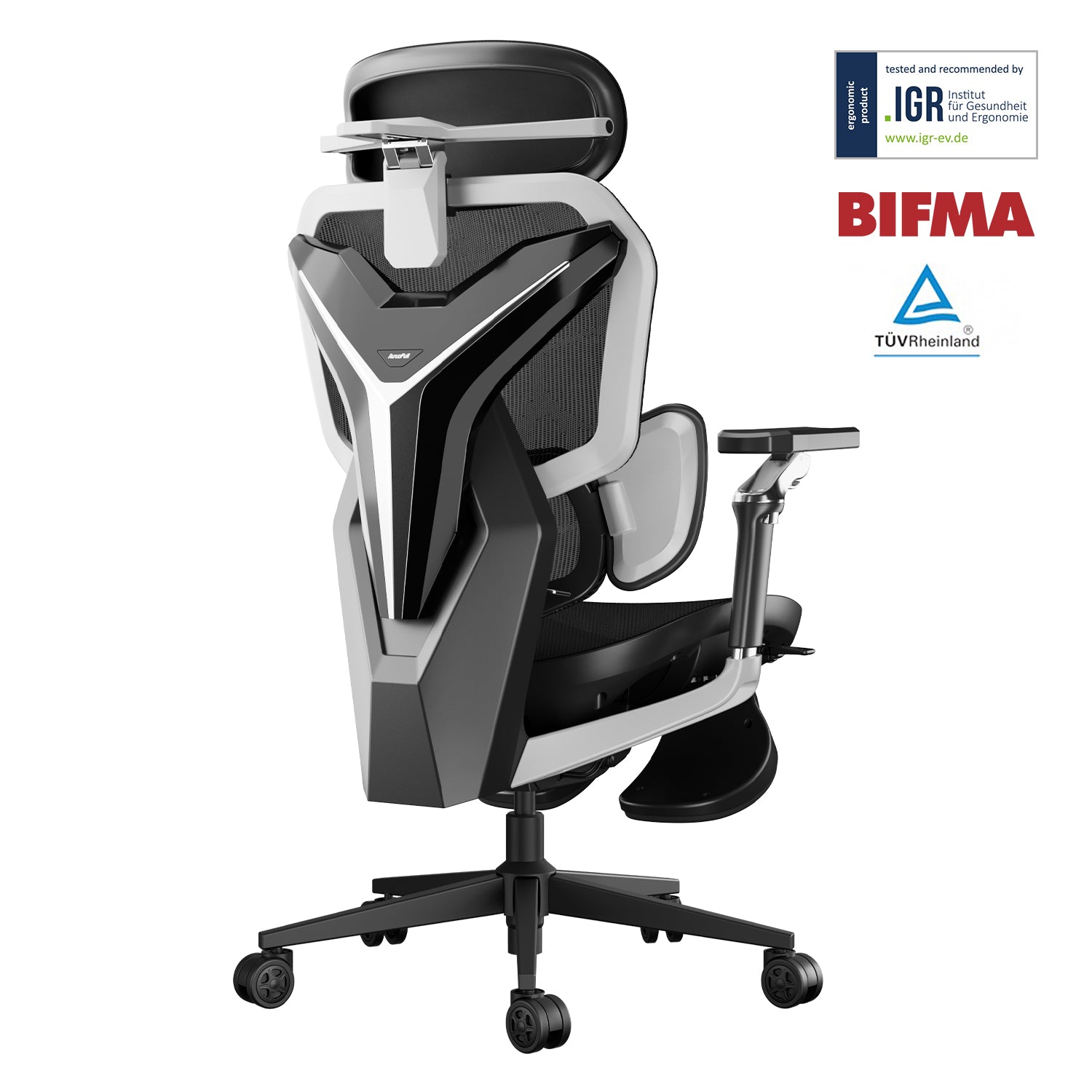 AutoFull G7 Ergonomic Gaming Chair-white