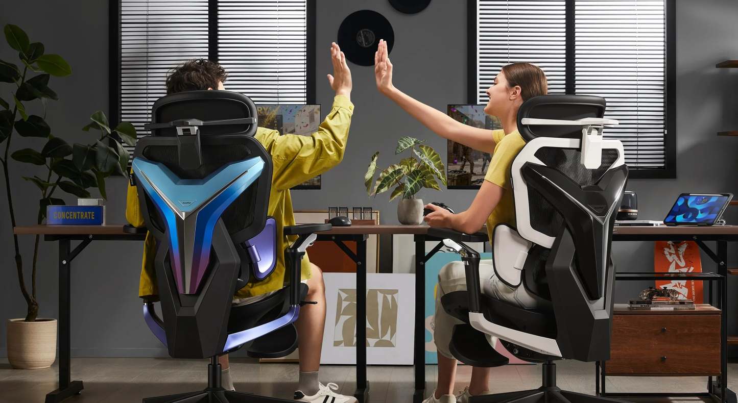 AutoFull G7 Ergonomic Gaming Chair-white