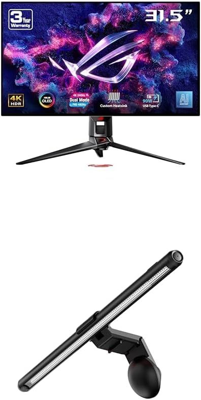Swift OLED 27” 1440P Gaming Monitor (PG27AQDP) - WOLED, QHD, 480Hz, 0.03ms, G-SYNC Compatible, Custom Heatsink, AI Assistant, DisplayHDR400 True Black, 99% DCI-P3, True 10-bit, DisplayWidget