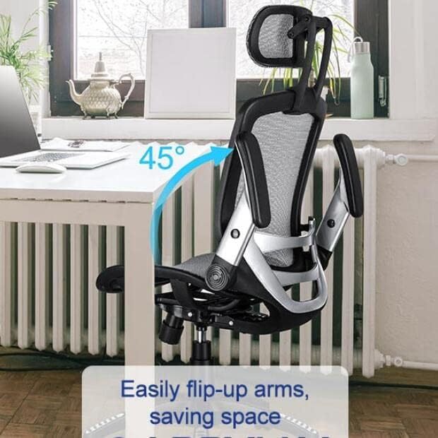 High Back Desk Chair - Adjustable Headrest with Flip-Up Arms