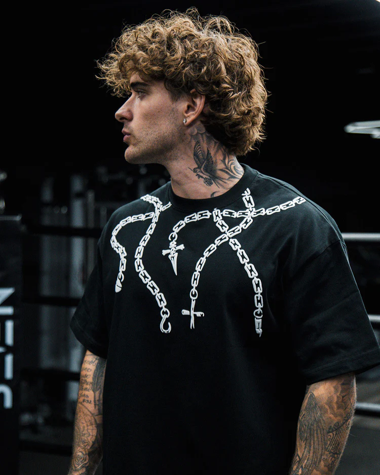 CHAINS OVERSIZE TEE