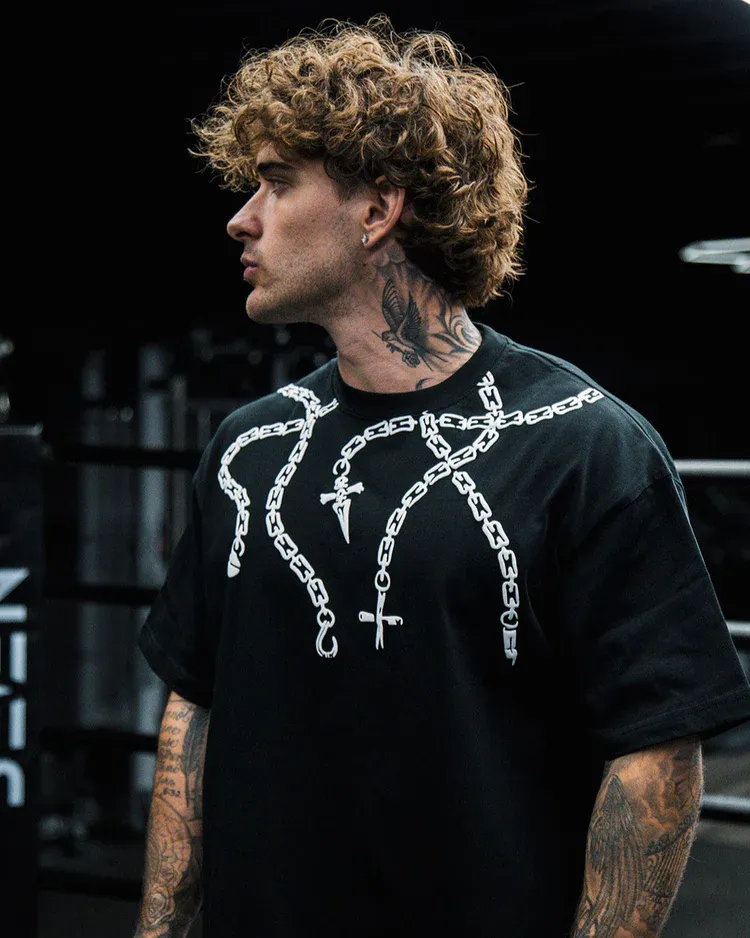 CHAINS OVERSIZE TEE