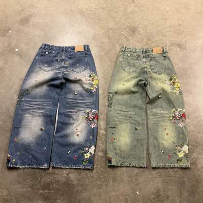 GUARDIAN OF EDEN EMBROIDERED JEANS