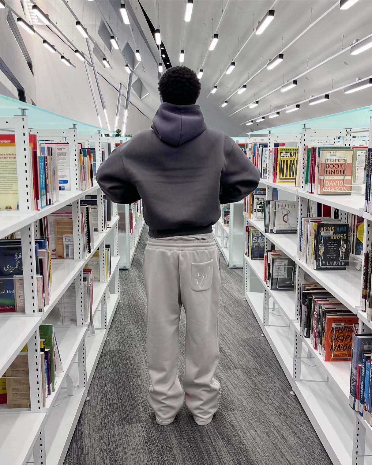 Street style double waist sweatpants