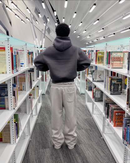 Street style double waist sweatpants