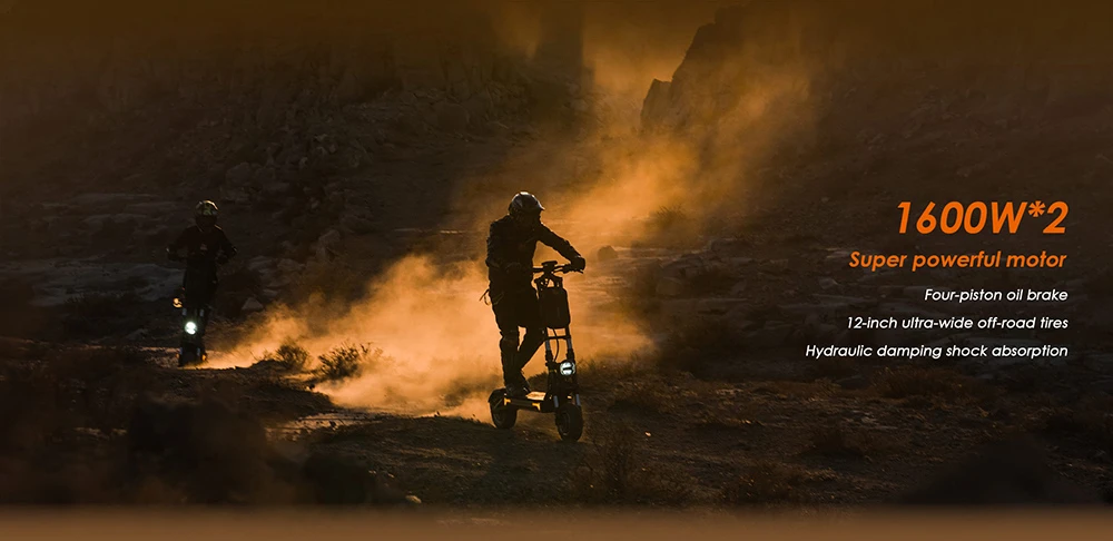 KuKirin G4 Max Off-Road Electric Scooter, 2*1600W Brushless Hub Motor, 12-inch Off-road Pneumatic Tires, 60V 35.2Ah Battery, 95km Max Range, 86km/h Max Speed, Front & Rear Piston Oil Brake, IP54 Waterproof