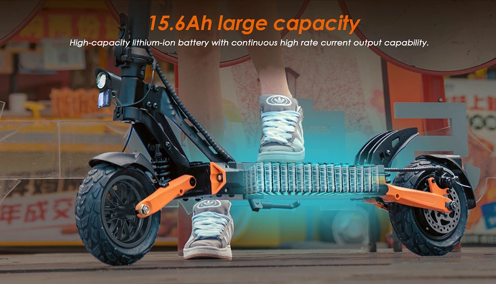 KuKirin G2 Pro (VMP) Electric Scooter, 500W Motor, 48V 15.6Ah Battery, 9 inch Vacuum Tire, 25km/h Max Speed, 65km Range, Front & Rear Disc Brakes, Spring Shock Adsorption