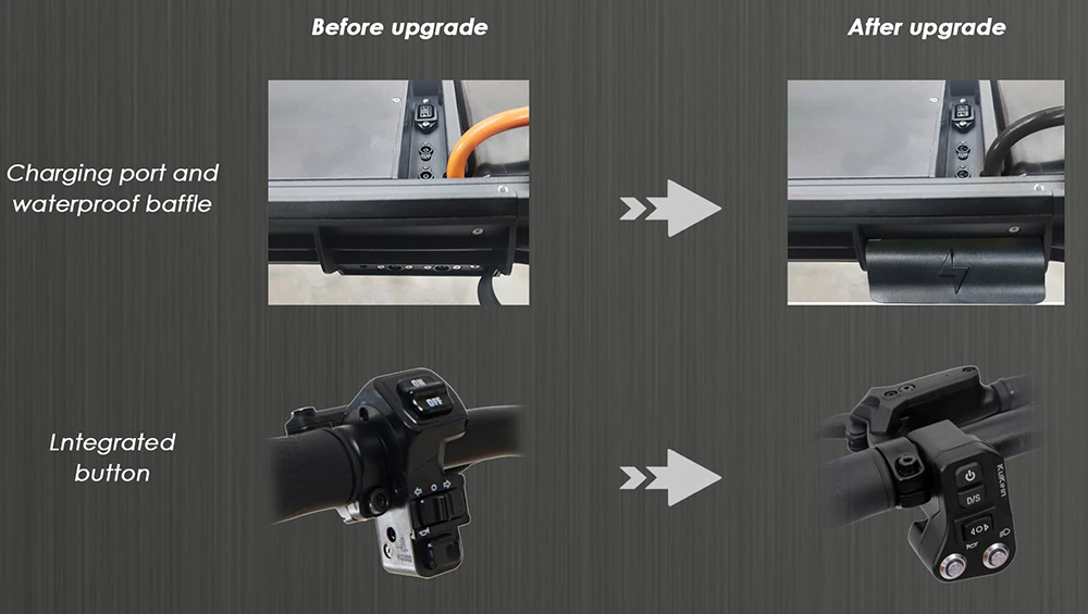 KuKirin G3 Pro 2024 Version 1200W*2 Motor Off-Road Electric Scooter 10 Inch Tire 52V 23.2Ah Removable Battery 80km range 65km/h Max Speed Dual Hydraulic Shock Absorber system IP54 Waterproof Dual Hydraulic Brake