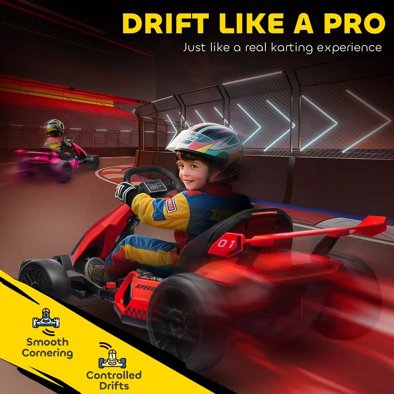 ⏰ LAST DAY 50% OFF 💥24V Drifting Go Kart (7.5/8.1mph, Music)
