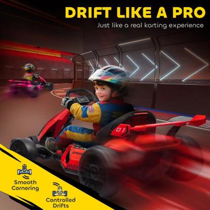 ⏰ LAST DAY 50% OFF 💥24V Drifting Go Kart (7.5/8.1mph, Music)