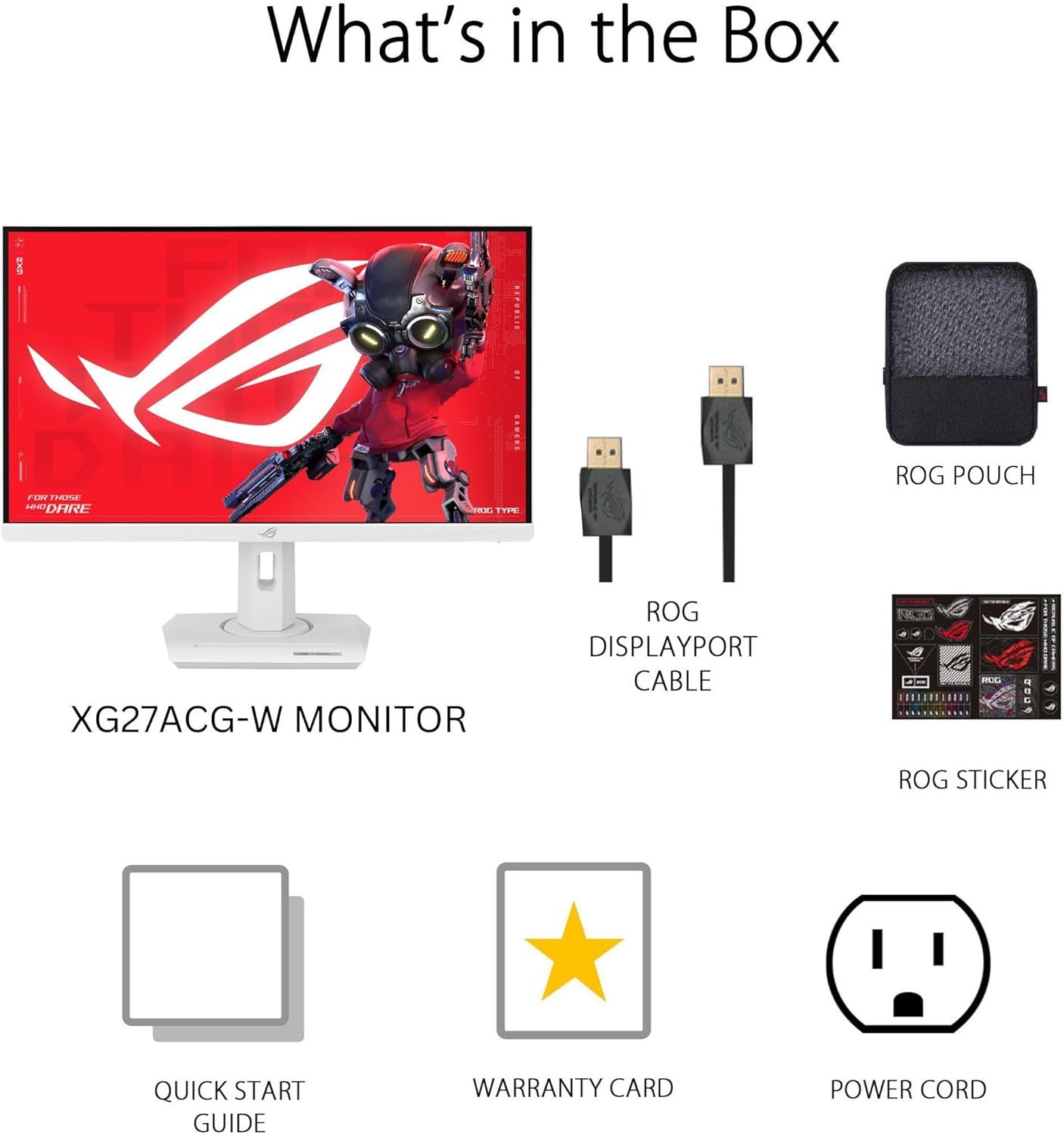 ASUS ROG Strix 27” Gaming Monitor (XG27UCG-W) – White