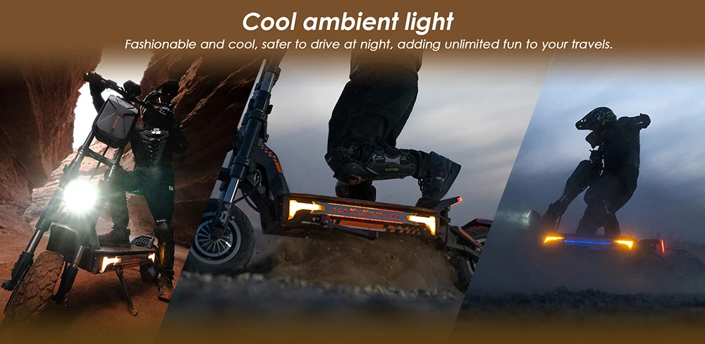 KuKirin G4 Max Off-Road Electric Scooter, 2*1600W Brushless Hub Motor, 12-inch Off-road Pneumatic Tires, 60V 35.2Ah Battery, 95km Max Range, 86km/h Max Speed, Front & Rear Piston Oil Brake, IP54 Waterproof