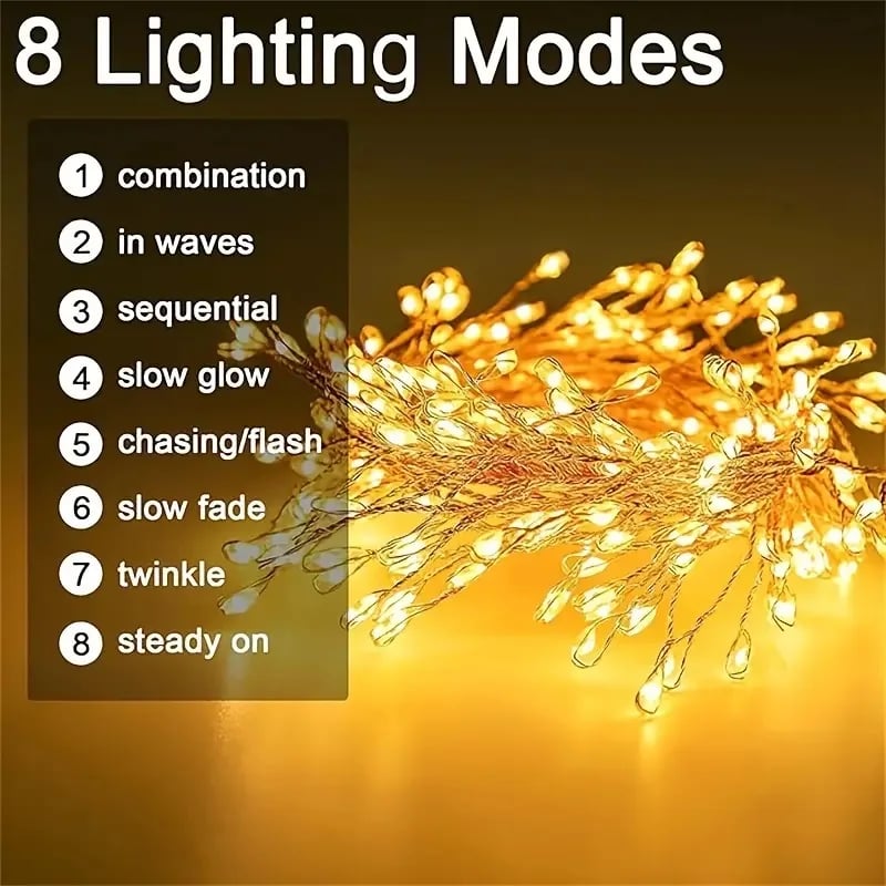 🎄Waterproof Remote Control Flashing Lights⭐