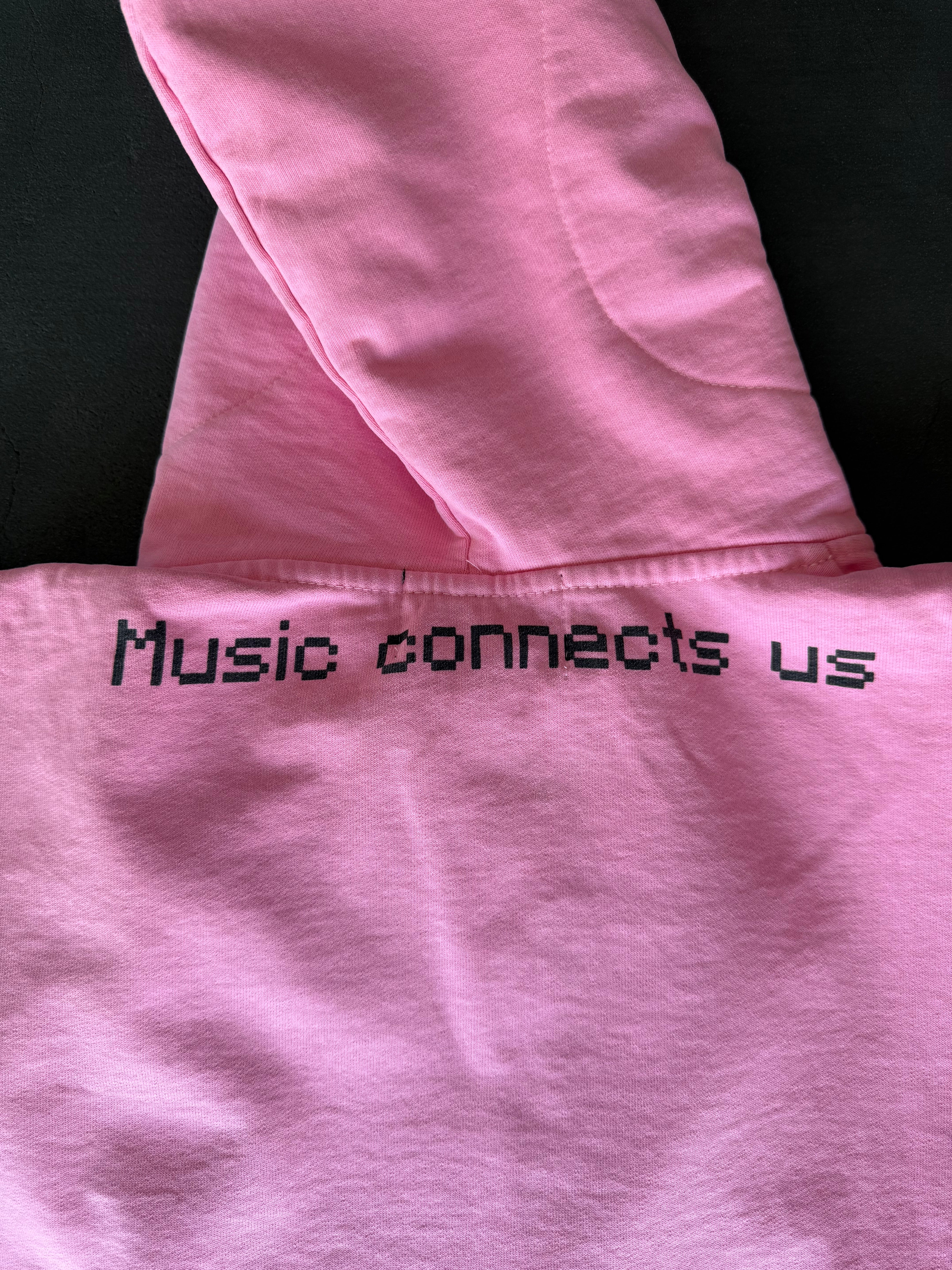 “Music Connects Us” Zip-Up (Pink)