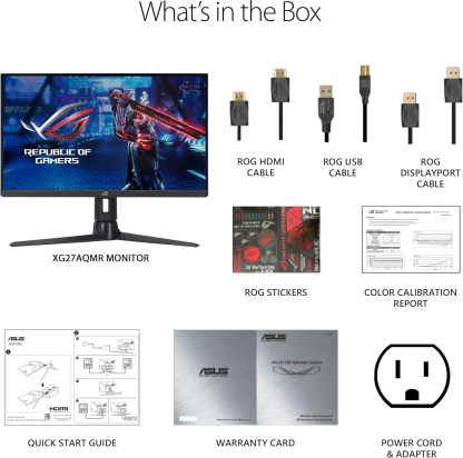 Strix 25” (24.5” viewable) Esports Gaming Monitor (XG259QNS) - Full HD, 380Hz, 0.3ms, Fast IPS, Extreme Low Motion Blur Sync, FreeSync Premium, DisplayWidget, Ergonomic, 3 yr Warranty
