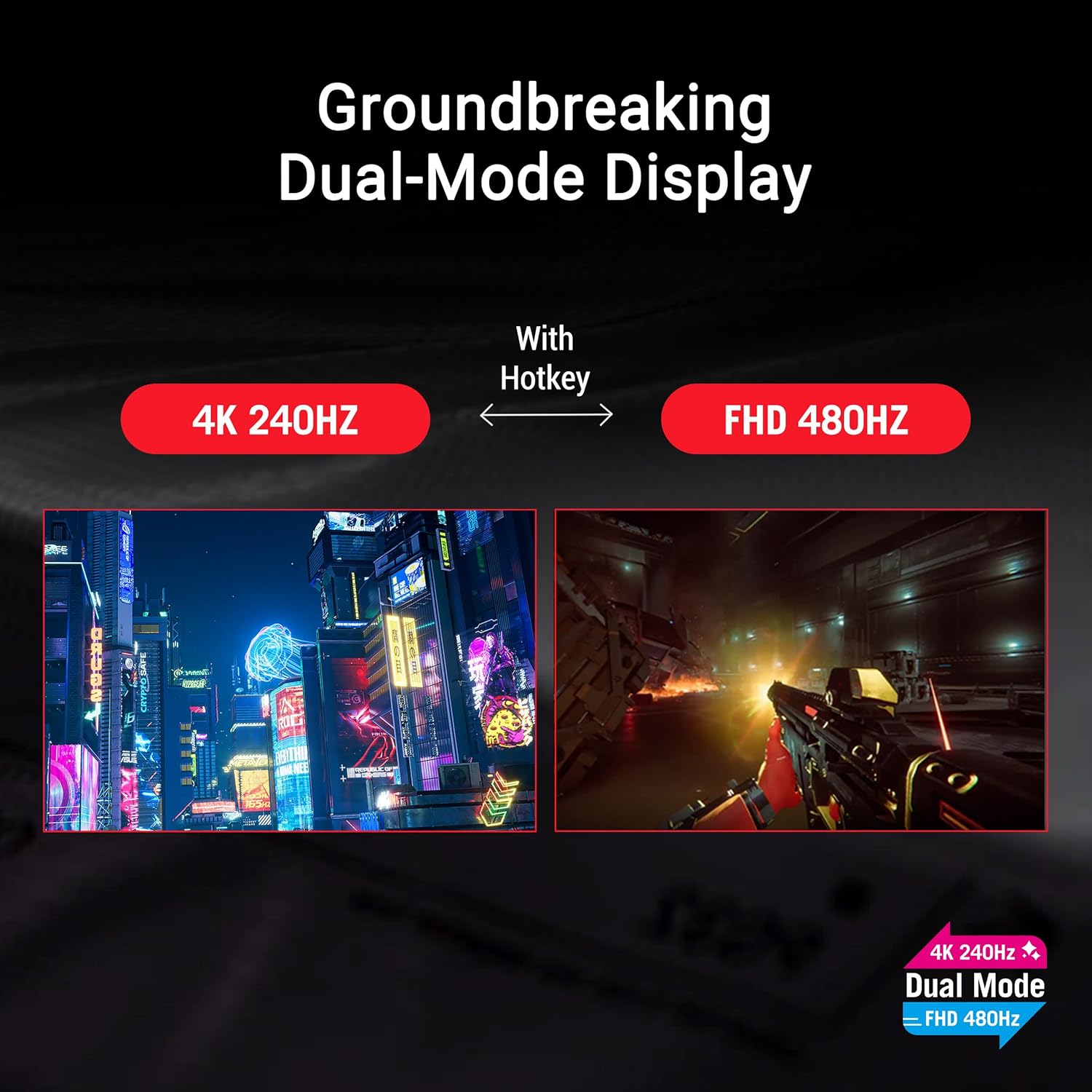 Swift OLED 27” 1440P Gaming Monitor (PG27AQDP) - WOLED, QHD, 480Hz, 0.03ms, G-SYNC Compatible, Custom Heatsink, AI Assistant, DisplayHDR400 True Black, 99% DCI-P3, True 10-bit, DisplayWidget
