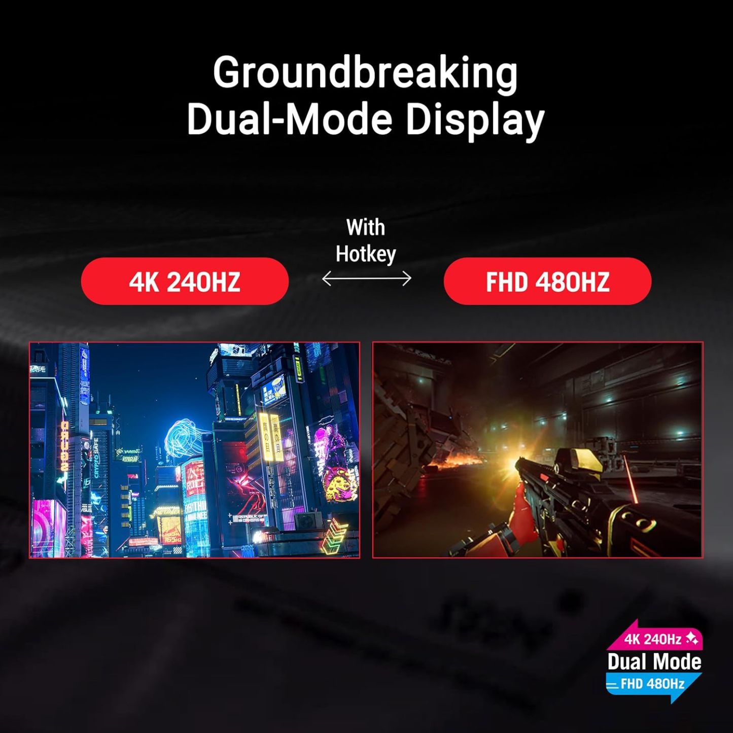 Swift OLED 27” 1440P Gaming Monitor (PG27AQDP) - WOLED, QHD, 480Hz, 0.03ms, G-SYNC Compatible, Custom Heatsink, AI Assistant, DisplayHDR400 True Black, 99% DCI-P3, True 10-bit, DisplayWidget