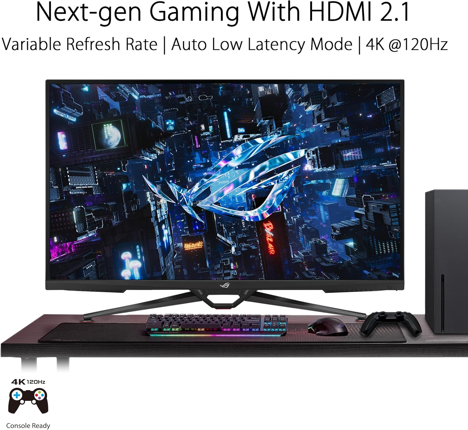 Swift OLED 27” 1440P Gaming Monitor (PG27AQDP) - WOLED, QHD, 480Hz, 0.03ms, G-SYNC Compatible, Custom Heatsink, AI Assistant, DisplayHDR400 True Black, 99% DCI-P3, True 10-bit, DisplayWidget