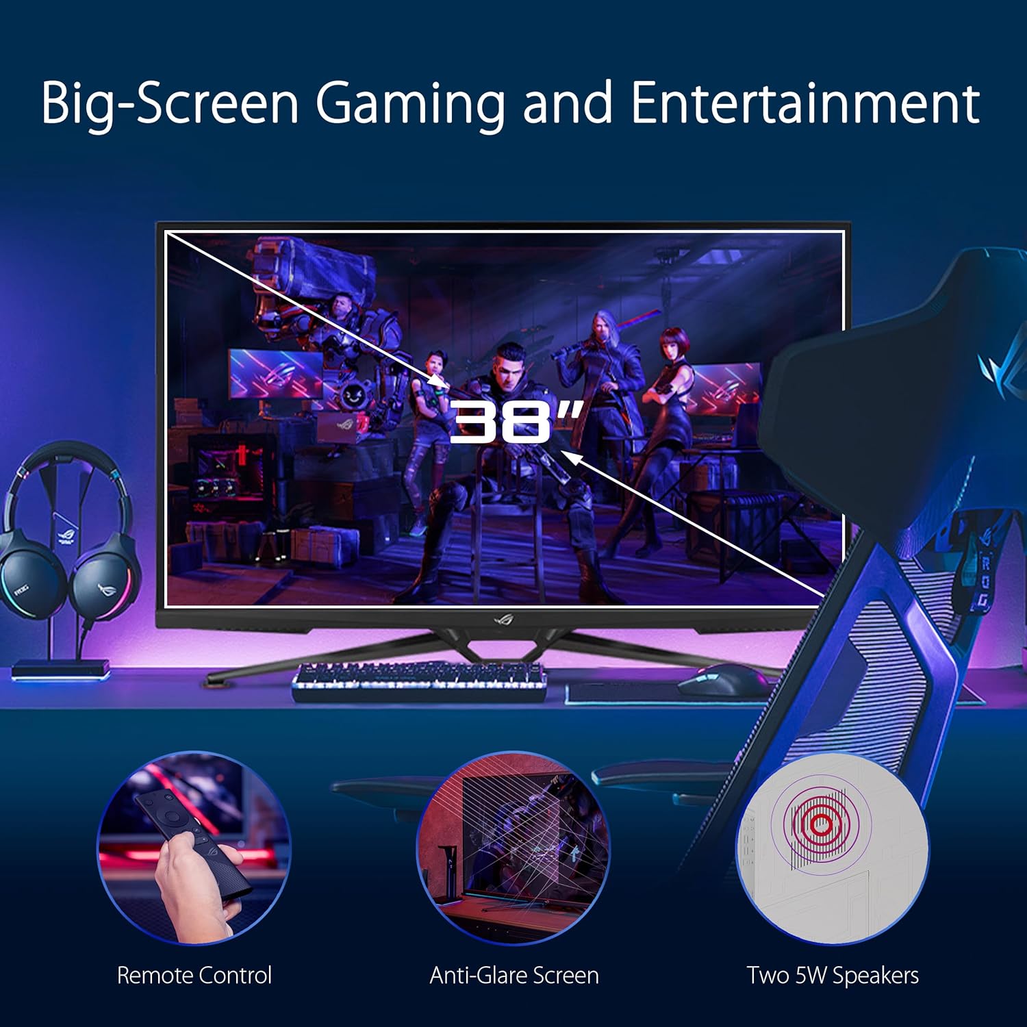 Swift OLED 27” 1440P Gaming Monitor (PG27AQDP) - WOLED, QHD, 480Hz, 0.03ms, G-SYNC Compatible, Custom Heatsink, AI Assistant, DisplayHDR400 True Black, 99% DCI-P3, True 10-bit, DisplayWidget