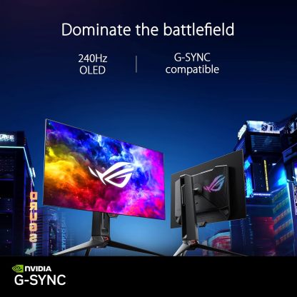 Swift 27” 4K QD-OLED Gaming Monitor (PG27UCDM) - 240Hz, 0.03ms, Custom Heatsink, Neo Proximity Sensor, G-SYNC Compatible, 99% DCI-P3, True 10-bit color, DisplayPort 2.1a UHBR20, 3 yr warranty