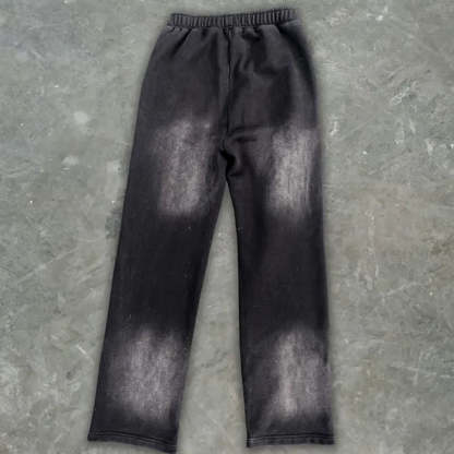 Flame Seven Casual Street Retro Washed Two-piece Suit