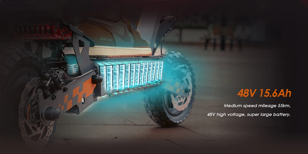 Kukirin G2 Foldable Electric Scooter 2025 Upgrade 800W Motor 48V 15.6Ah Battery 10-inch Tire 45km/h Max Speed 55km Range Touchscreen Display Disc Brake 7 Light System - Black