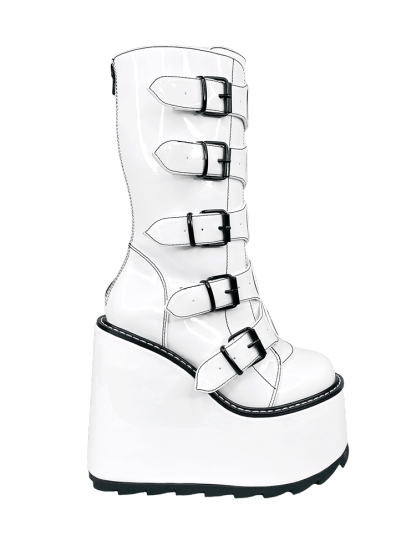Boots Yin Yang - White