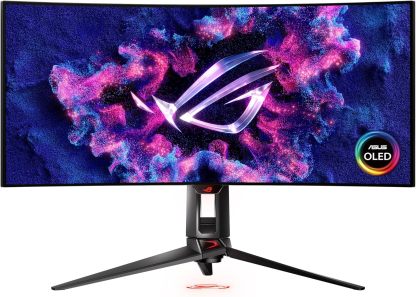 ASUS ROG Swift 34” OLED Ultrawide 800R Curved Gaming Monitor (PG34WCDM)