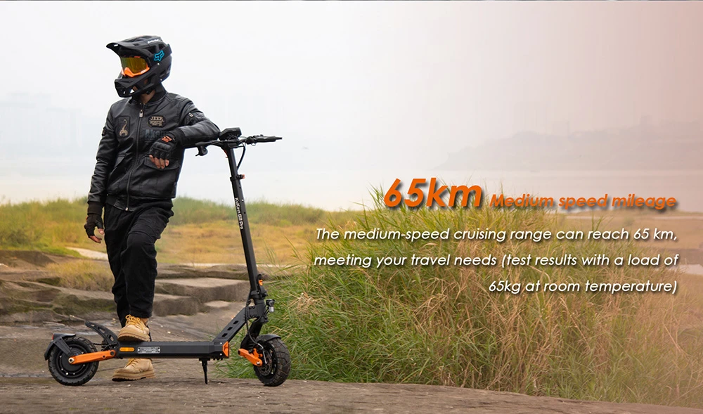 KuKirin G2 Pro (VMP) Electric Scooter, 500W Motor, 48V 15.6Ah Battery, 9 inch Vacuum Tire, 25km/h Max Speed, 65km Range, Front & Rear Disc Brakes, Spring Shock Adsorption