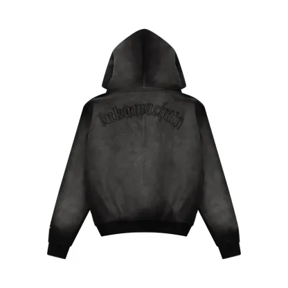 Distressed Zip Hoodie  (Buy 2 Free Shipping)