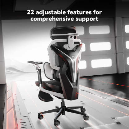 AutoFull G7 Ergonomic Gaming Chair-white
